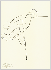 Drawing by Stanley Roseman of Kader Belarbi, 1993, Paris Opra Ballet, "Giselle," 1993, pencil on paper, Collection Bibliothque Nationale de France, Paris.  Stanley Roseman